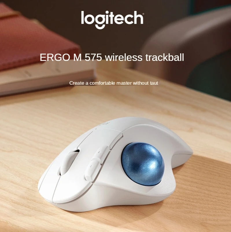 Мышь Logitech Ergo M575 Беспроводная с трекболом ручная эргономичная креативная для ПК