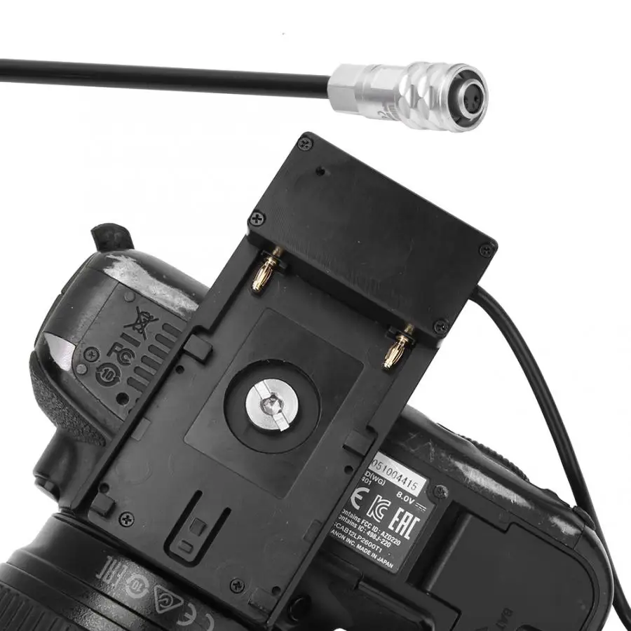 Базовый держатель крепления адаптерной пластины для камеры BMPCC 4K с батареями NP-F970, NP-750, NP-F550.