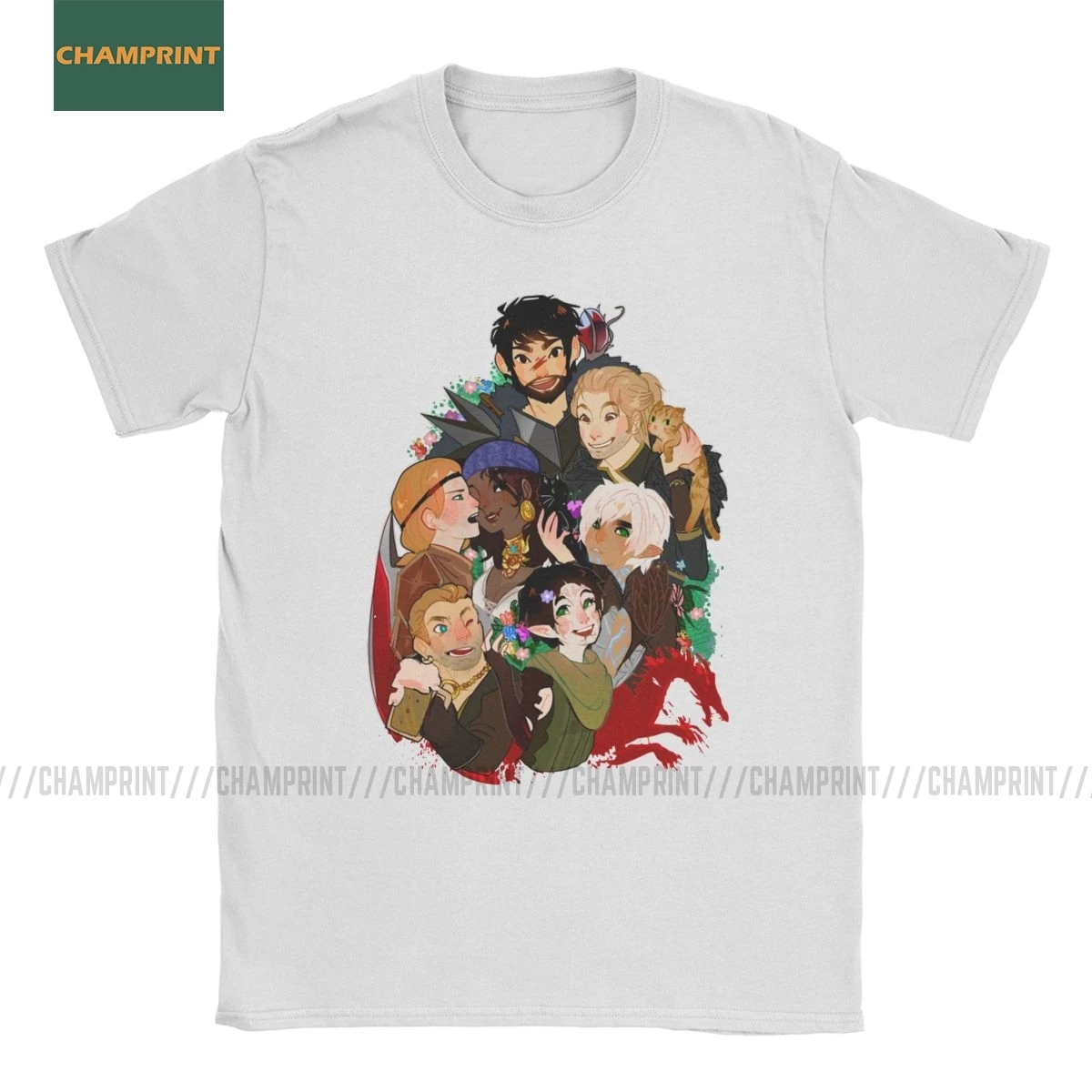 Дракон возраст 2 чемпионов Для мужчин футболки Фенрис железа бык Garrett Hawke игра