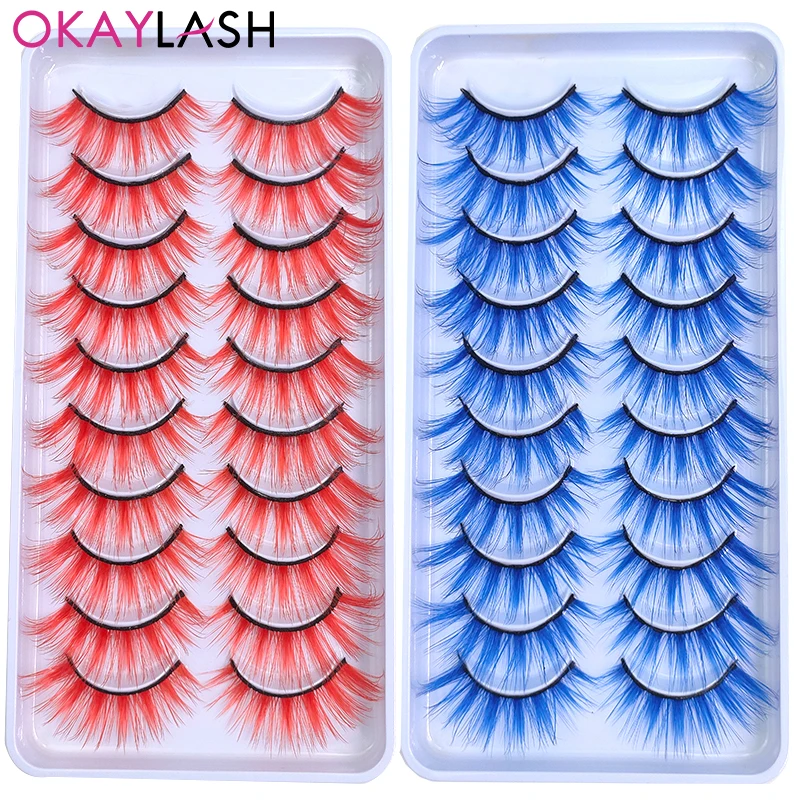 Ed Eyelash Rainbow Lashes Halloween Party Cilias Cosplay