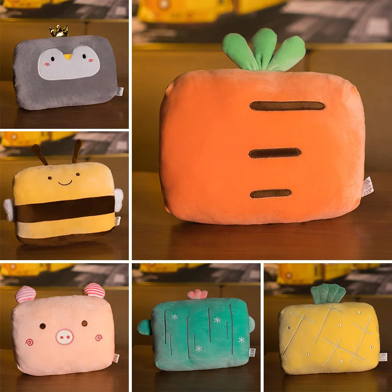 Winter Plush Office Siesta Pillow Fruits Cartoon Hand Warmer Pillows Back Cushion Toys Kids Girls Student Christmas Gift | Дом и сад