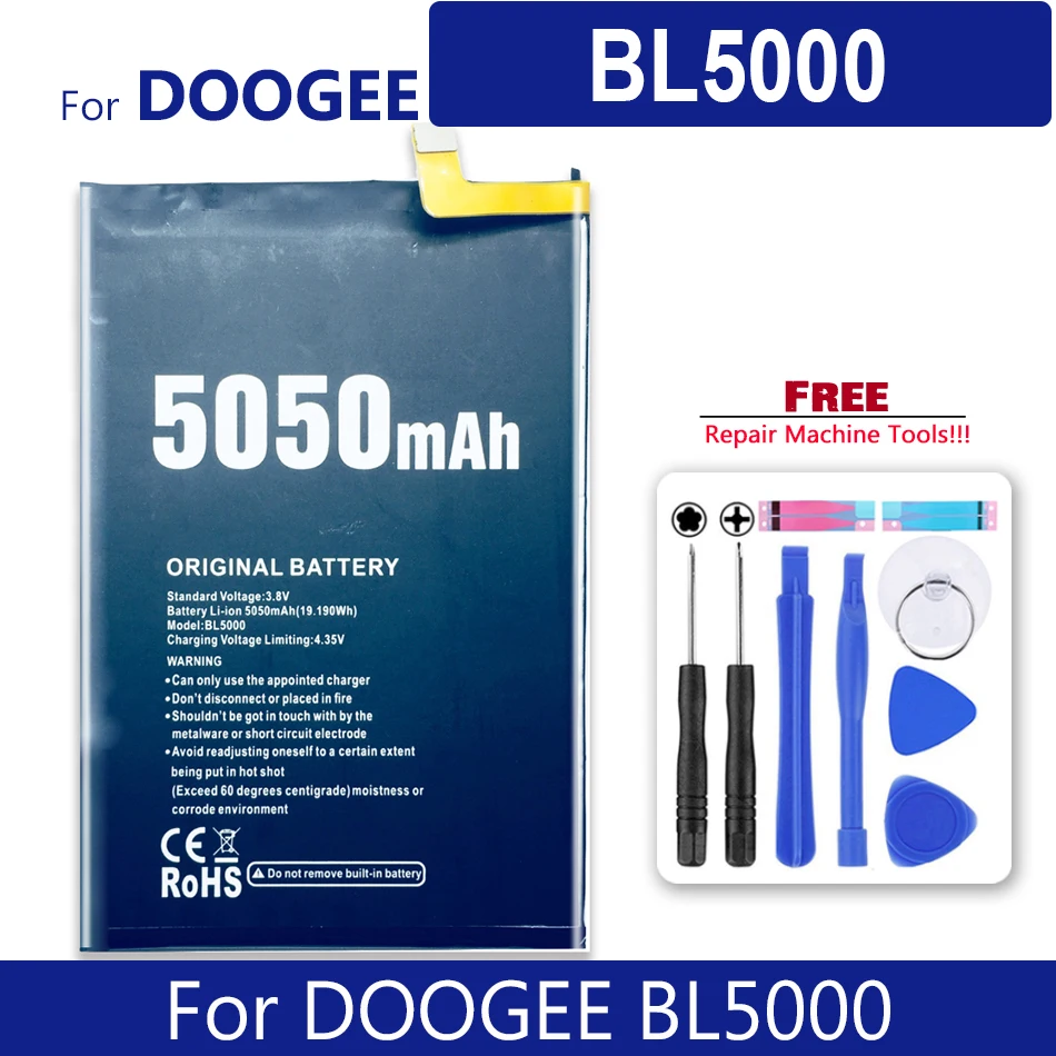 BL5000 батарея Для DOOGEE BL 5000 Bateria 5050mAh номер отслеживания|Аккумуляторы для мобильных