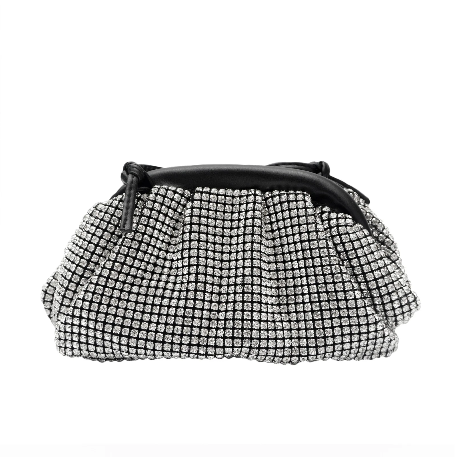 

Kaiweili 2021 new rhinestone cloud bag ins European and American net red ladies dumpling bag shoulder slung hand bag