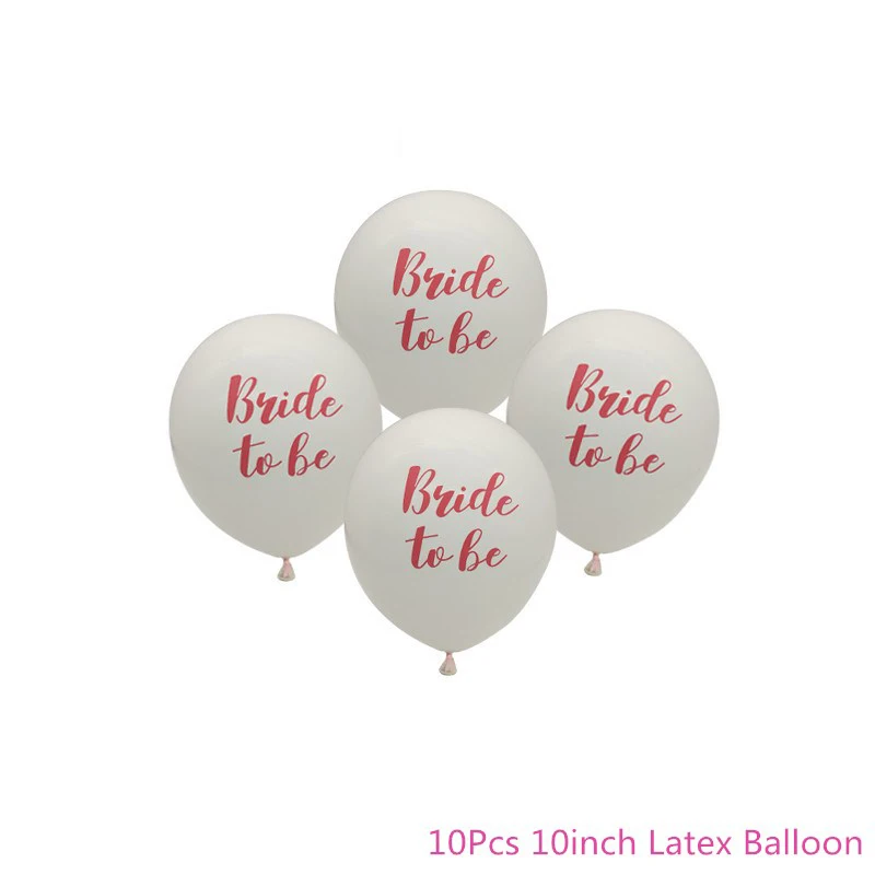 White Chicinlife 10 дюймов 10 шт., латексные шары для невесты, девичника, вечерние, свадебные украшения - Цвет: White