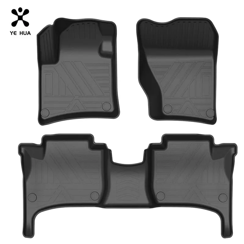 

For Porsche Cayenne 11-17 18-20 Floor Mat Fits Ultimate All Weather Waterproof 3D Floor Liner Full Set Front & Rear Interior Mat