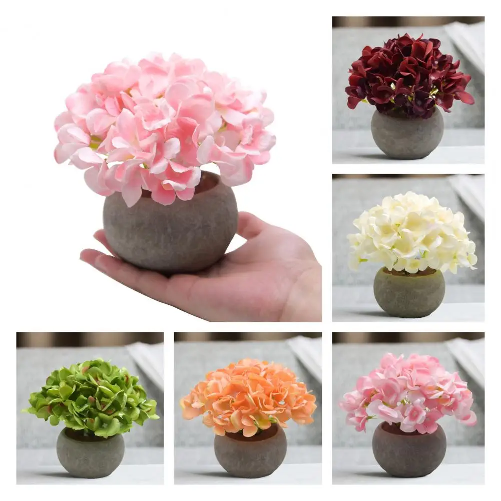 

Искусственный бонсай, креативное небольшое искусственное растение бонсай, водонепроницаемый Настольный искусственный цветок в горшке, ук...