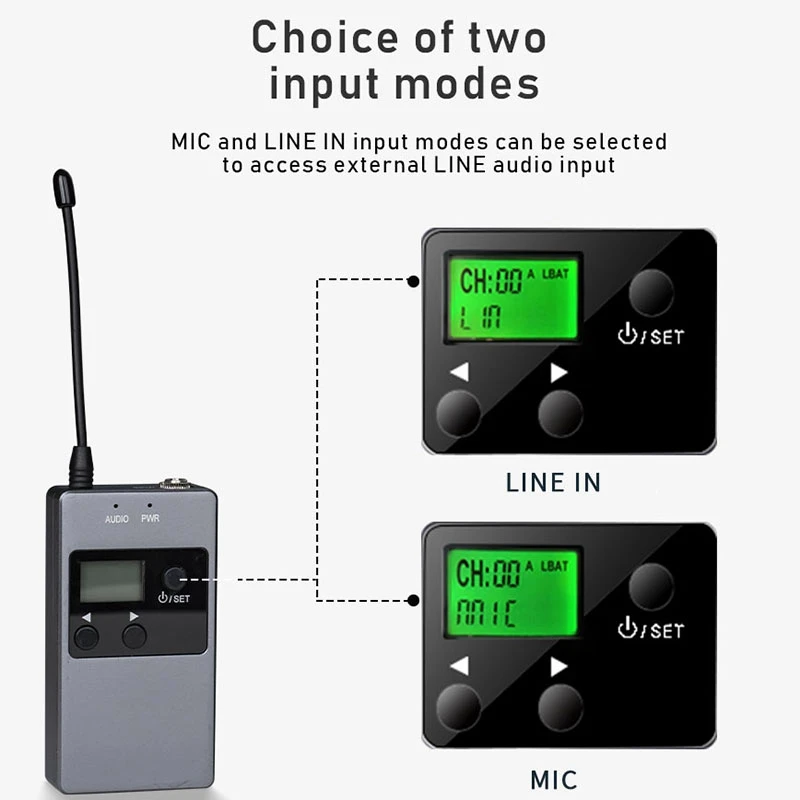 KW M01 50 канальный UHF профессиональный перезаряжаемый двойной беспроводной Lavalier