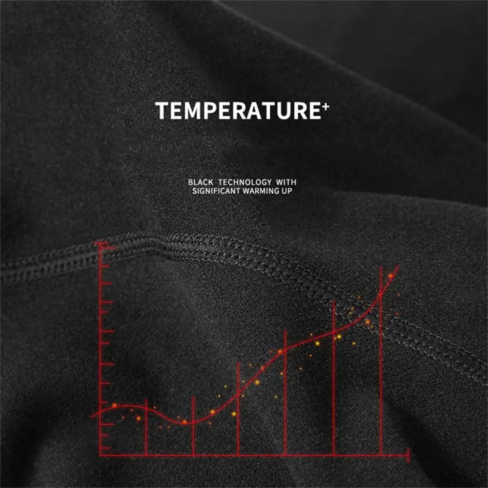 Мужской зимний термальный костюм тонкое бесшовное нижнее белье сохраняющее