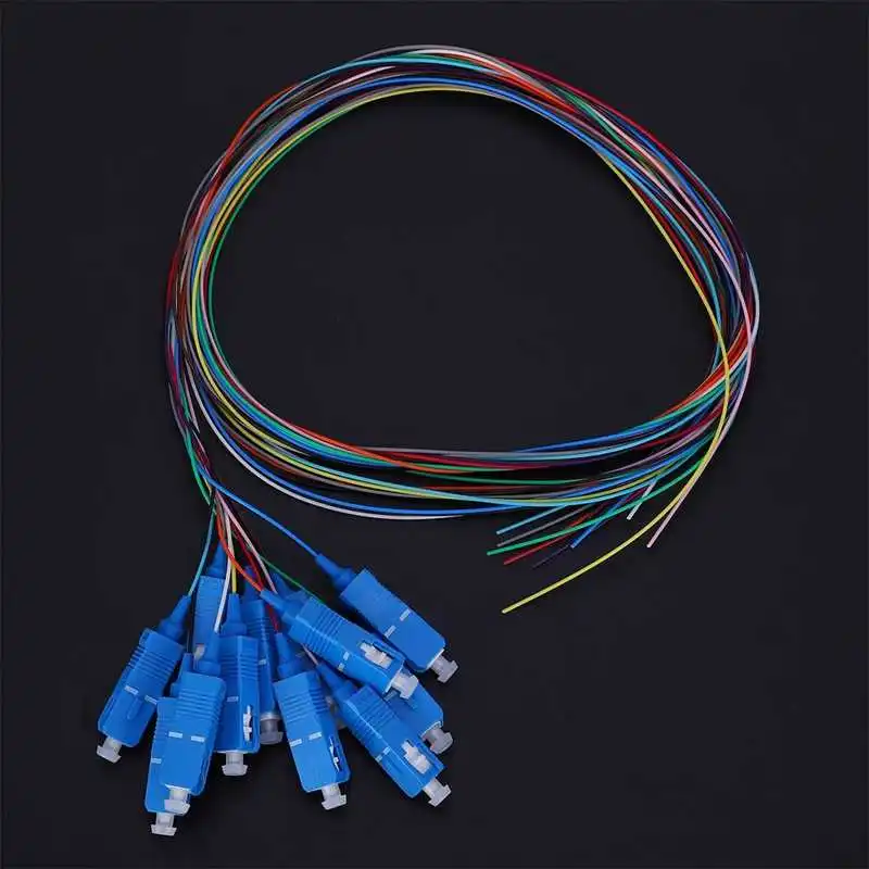 SC/UPC Fiber Pigtail Cable Sigle Mode 12-Cores SC Square Head with PVC Outer Shell for Optical Local Area Networks | Обустройство
