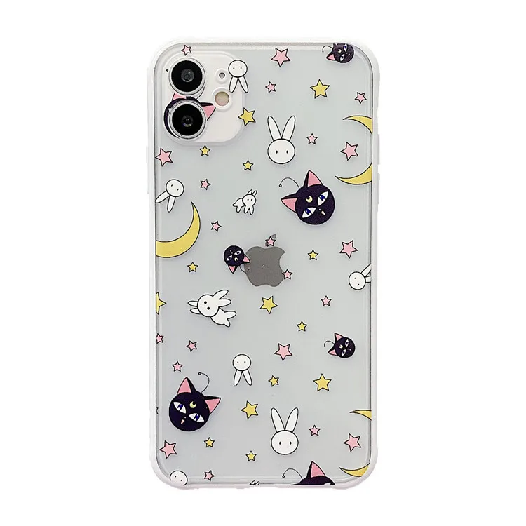 

Sailor Moon magic wand bunny Luna cat Phone Cases For iPhone 11 Pro Max case Cute cover for iPhone XS XR X 7 8 Plus 7Plus Case