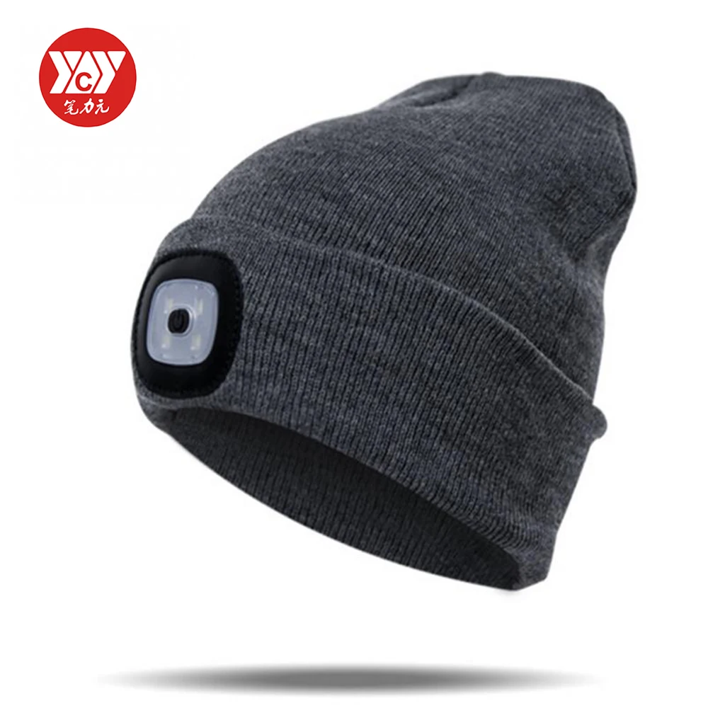 Перезаряжаемые осень зима со светодиодной подсветкой кепки теплые шапочки на