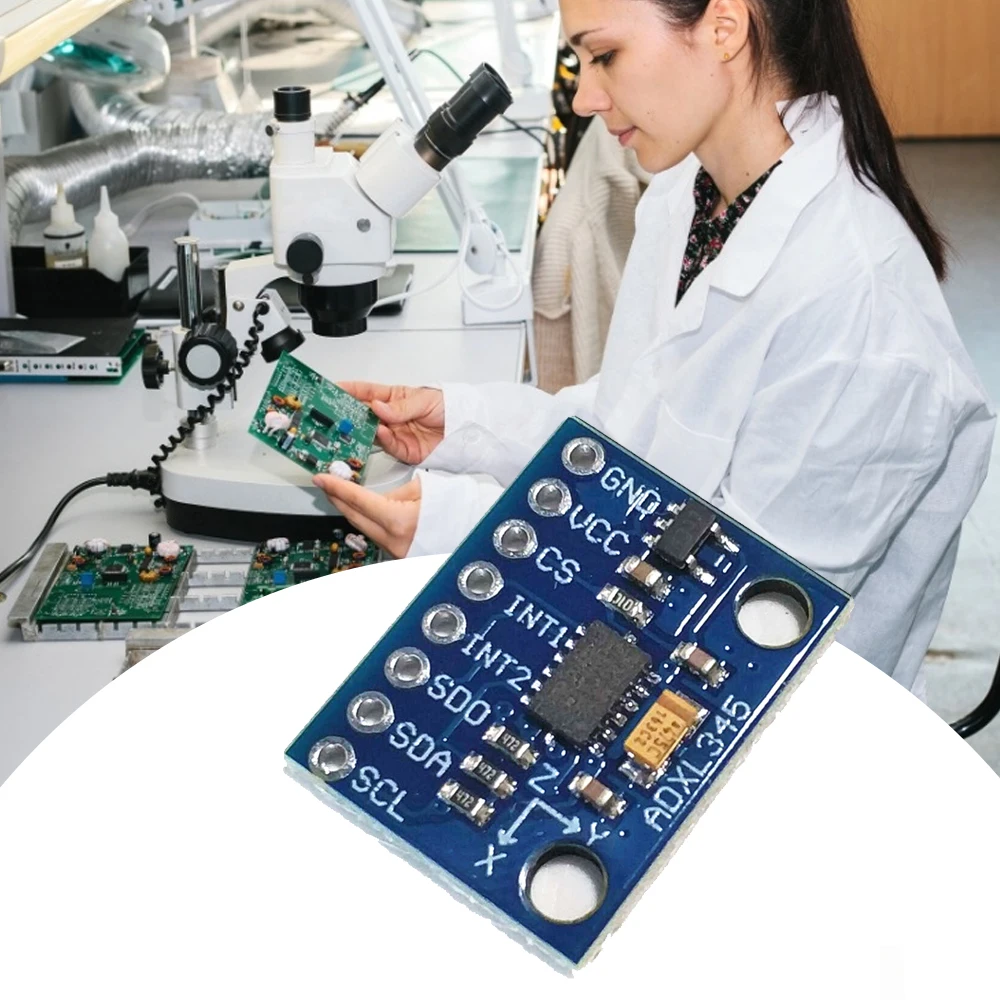 

2PCS GY-291 ADXL345 Digital Three-axis Gravity Acceleration Gradient Module IIC/SPI Transmission Gravity Acceleration Module