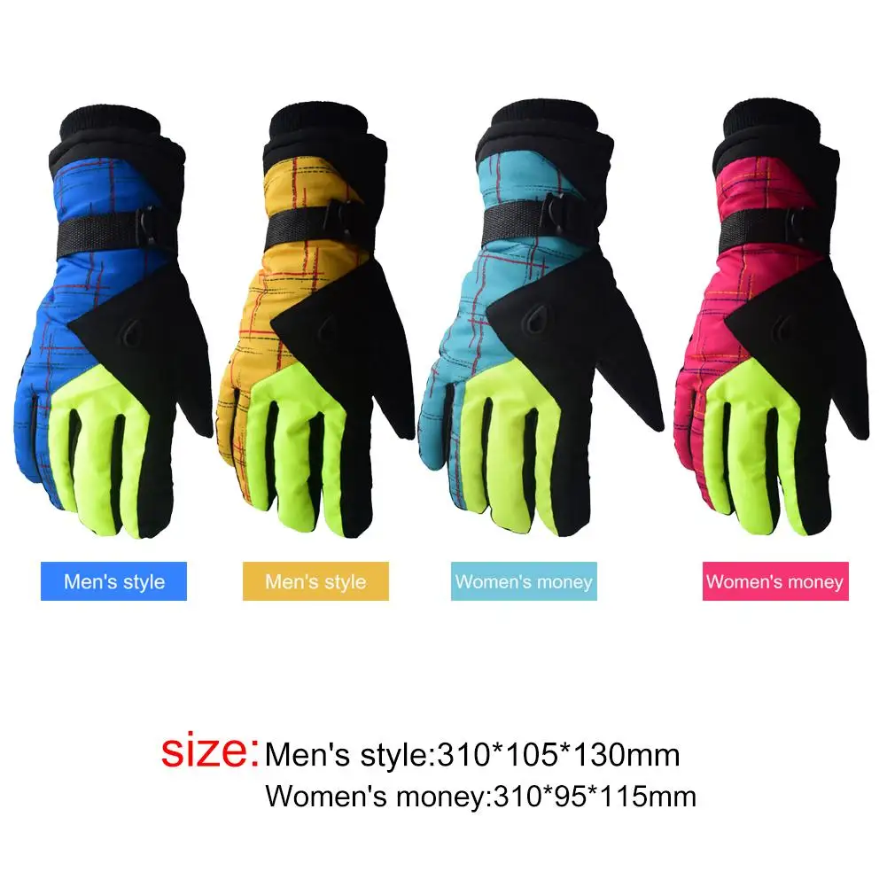 

Fleece Gloves High-quality Thickening Comfortable Printing Skiing Touch Screen Driving Waterproof Winter Riding Warm Gloves