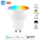 Умная светодиодсветильник лампа Tuya Gu10 с поддержкой Wi-Fi, 4 Вт, RGB + CW