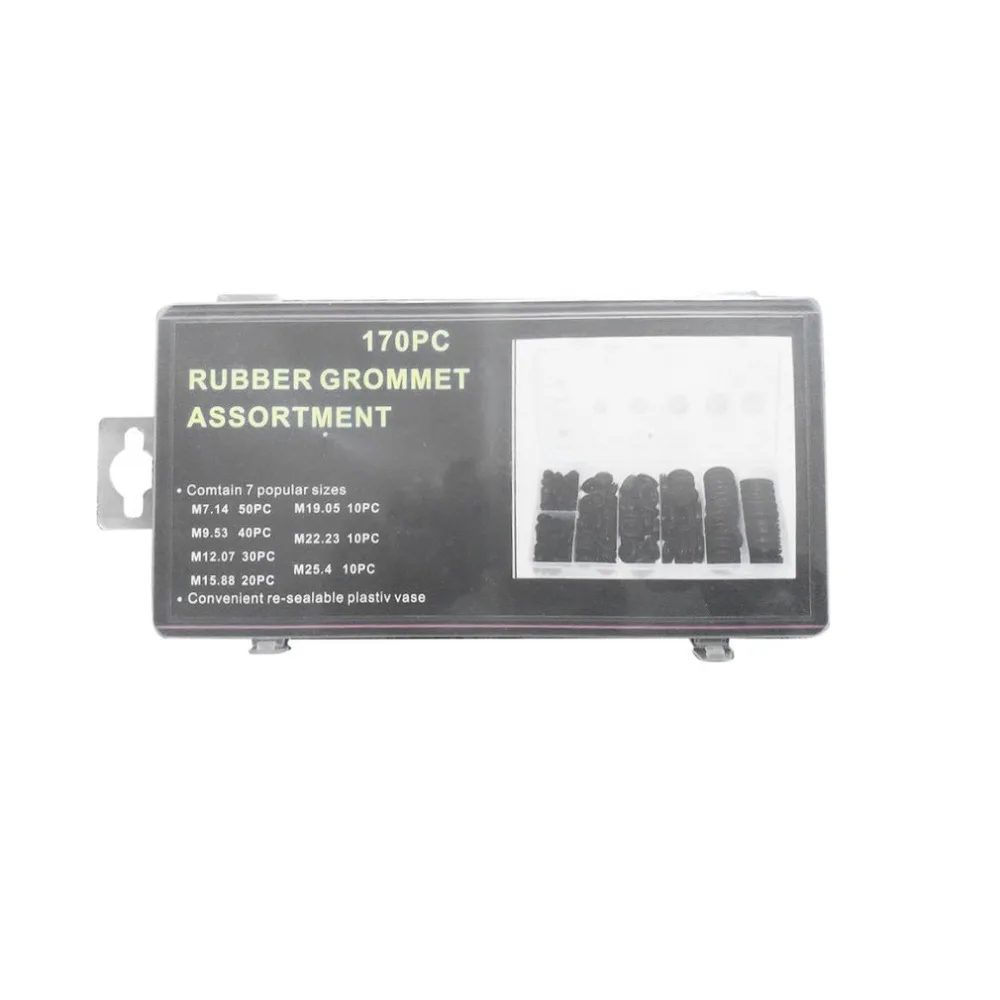 170 шт. резиновые втулки в ассортименте имеются 7 популярных размеров брандмауэр