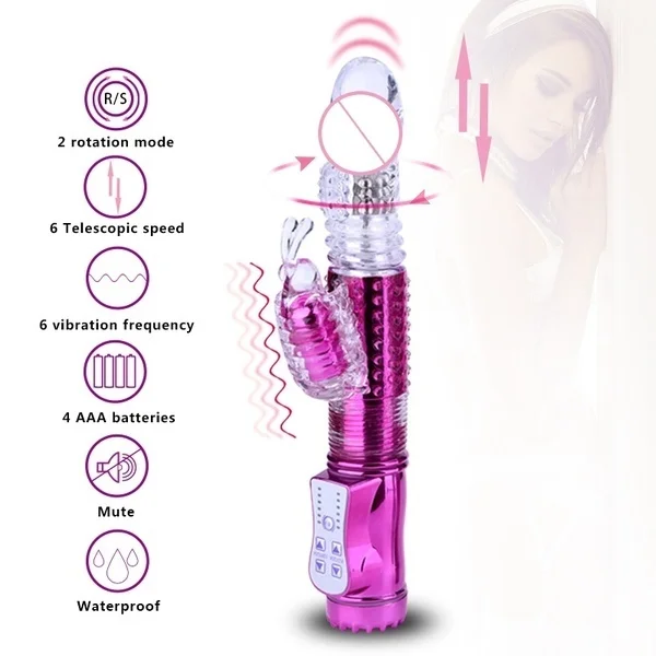 Thrusting Waterproof Wireless Quiet Bee Vibrator Multispeed Massager Female Sex Toy | Красота и здоровье
