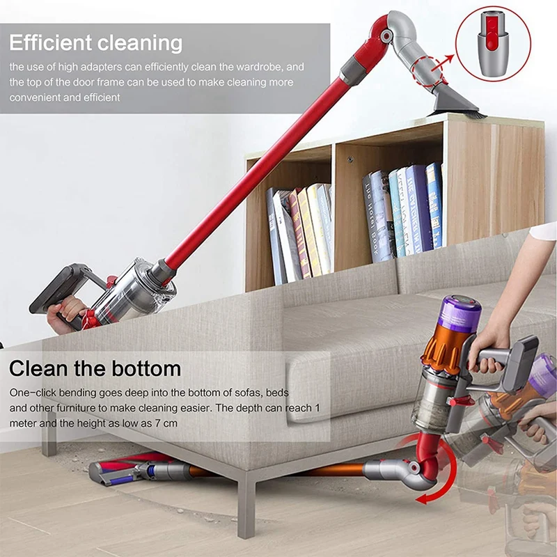 

Adaptor for Dyson V7 V8 V10 V11 Quick Release Low Reach Adaptor Vacuum Cleaner Accessories
