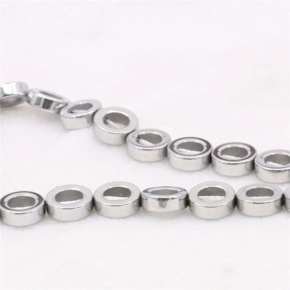 Серебряный гематитовый камень хит продаж модные новые круглые/кольцевые формы 6