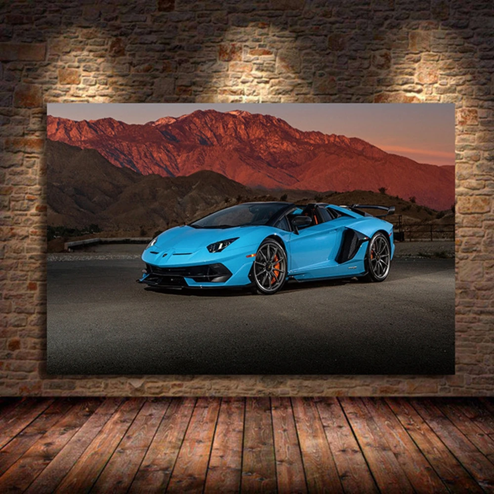 Lamborghiny шпандер художественный постер и печать на стене Настенная картина холст