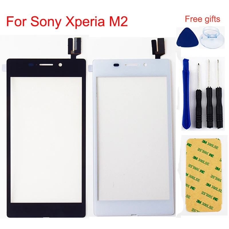 Для sony Xperia M2 Dual SIM S50H D2302/M2 Aqua LTE D240 сенсорный экран Сенсорная панель дигитайзер стеклянный датчик