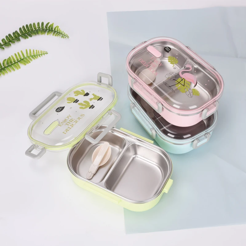 

Портативный Ланч-бокс с отсеками, посуда из нержавеющей стали 304, детский контейнер для еды, бэнто, контейнер для фруктов и пищевых продуктов...