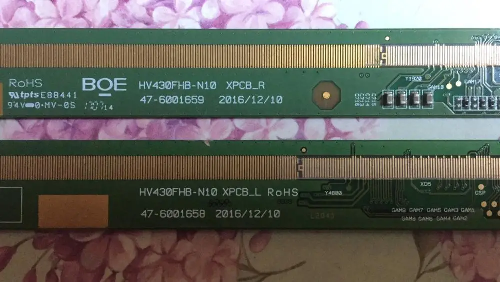 

HV430FHB-N10 XPCB L/R 47-6001658 47-6001659 LCD Panel PCB A Pair
