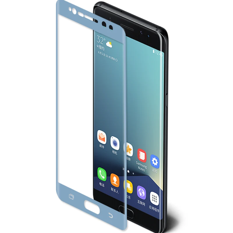 Uvr для Samsung Galaxy Note fe вентилятор edition 3D изогнутые полный охват закаленное Стекло