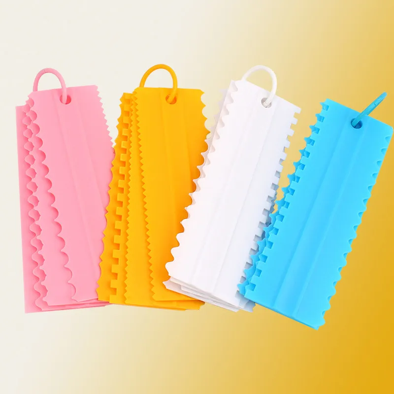 1 набор шпатель для торта с волнистыми краями кремового покрытия устройство