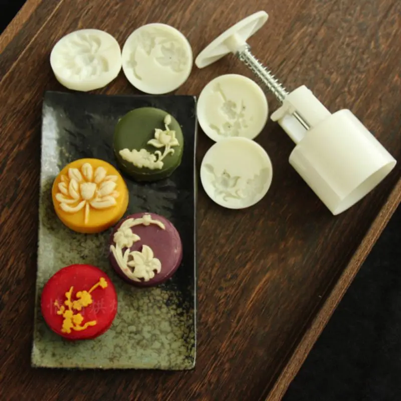 50 г луна торт плесень 4 сливы орхидеи марки Mooncake ручное давление кондитерские