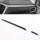 Для Isuzu D-MAX 2021 2022, левый руль, 2 шт., отделка для приборной панели автомобиля, панель панели, крышка, углеродное волокно, ABS, аксессуары