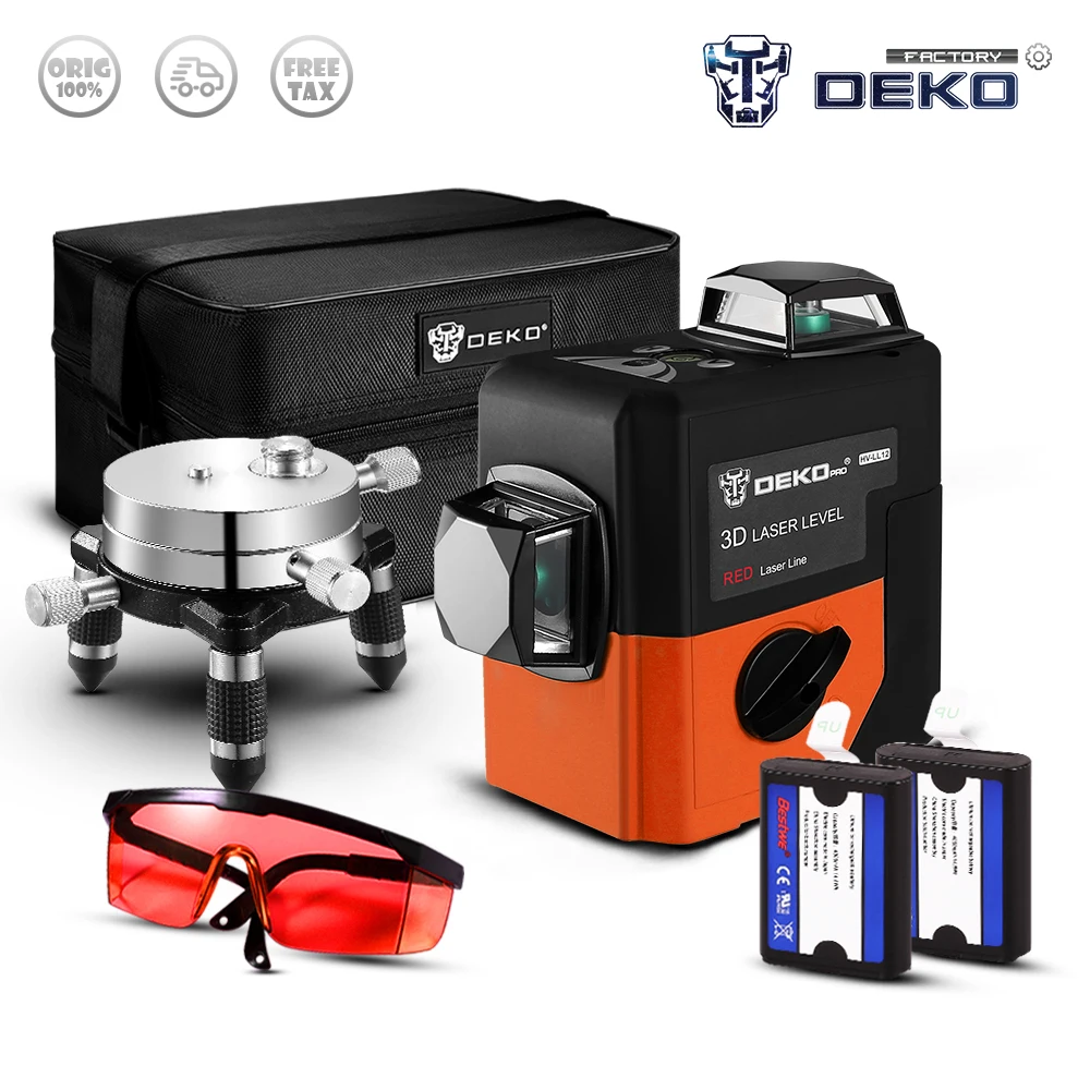 Лазерный уровень самовыравнивающийся горизонтальный и вертикальный 12