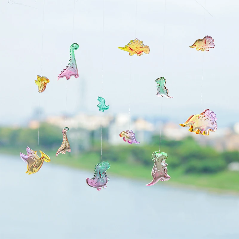 Epoxy Pendant Jurassic Dragon Doll Dinosaur Tag Listing Wind Chime Silicone Mold | Украшения и аксессуары