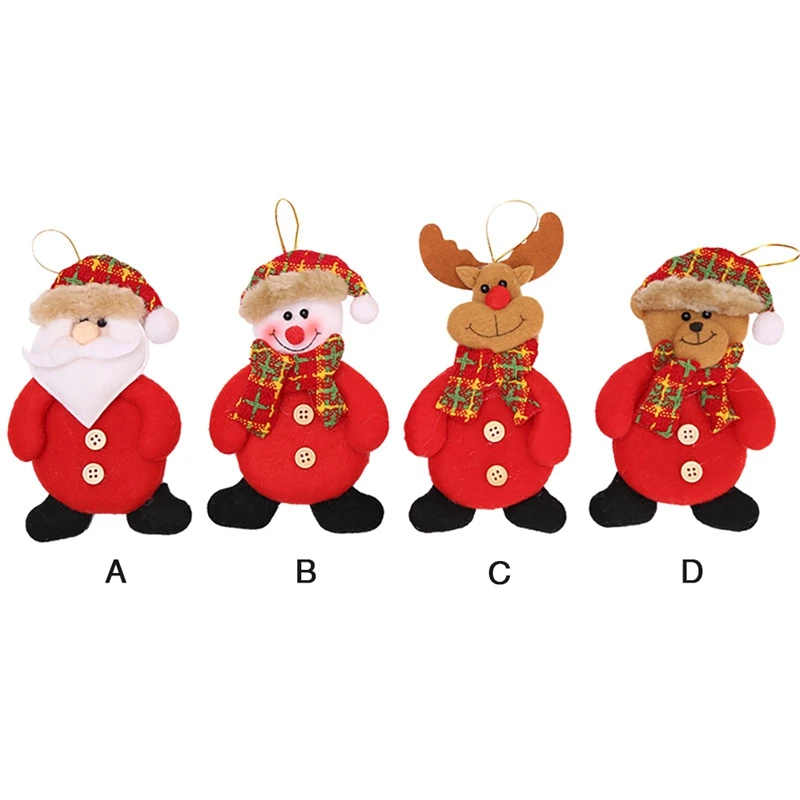 Рождественская елка кулон прекрасный Санта Снеговик Олень Медведь