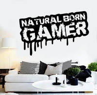 gamer wall decal eat sleep game controller video game wall decals customized for kids bedroom vinyl wall art decals a1 026