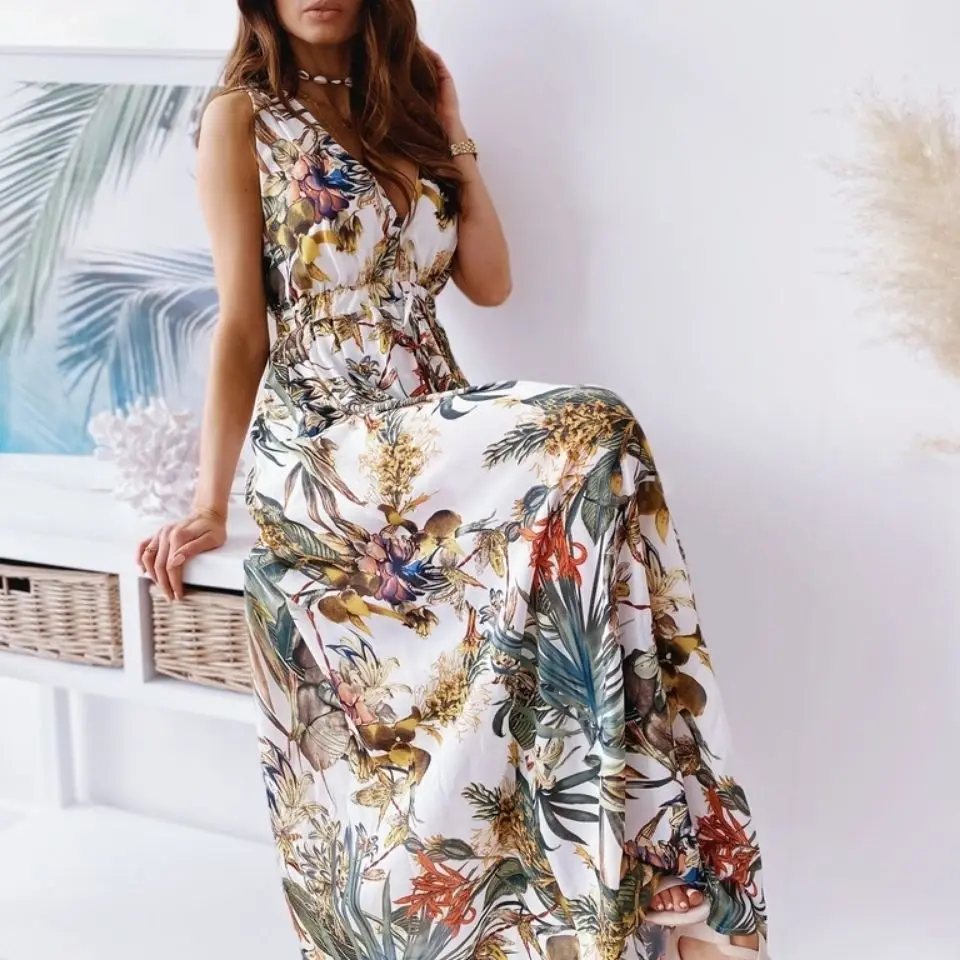 

New 2021 Bohemian Print Bandage Party Winter Long Autumn Summer Maxi Dress Ukraine Befree Vintage Oodji Clothes Vestido Vfemage