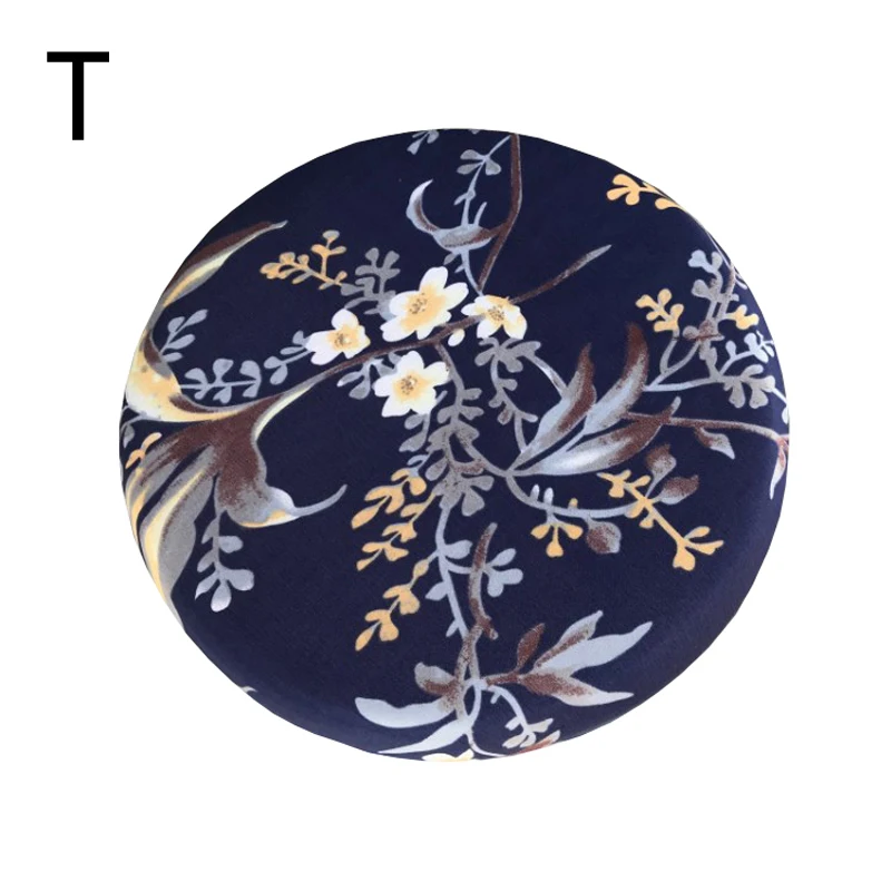 Круглые эластичные чехлы на кресла сиденья с цветочным принтом для дома