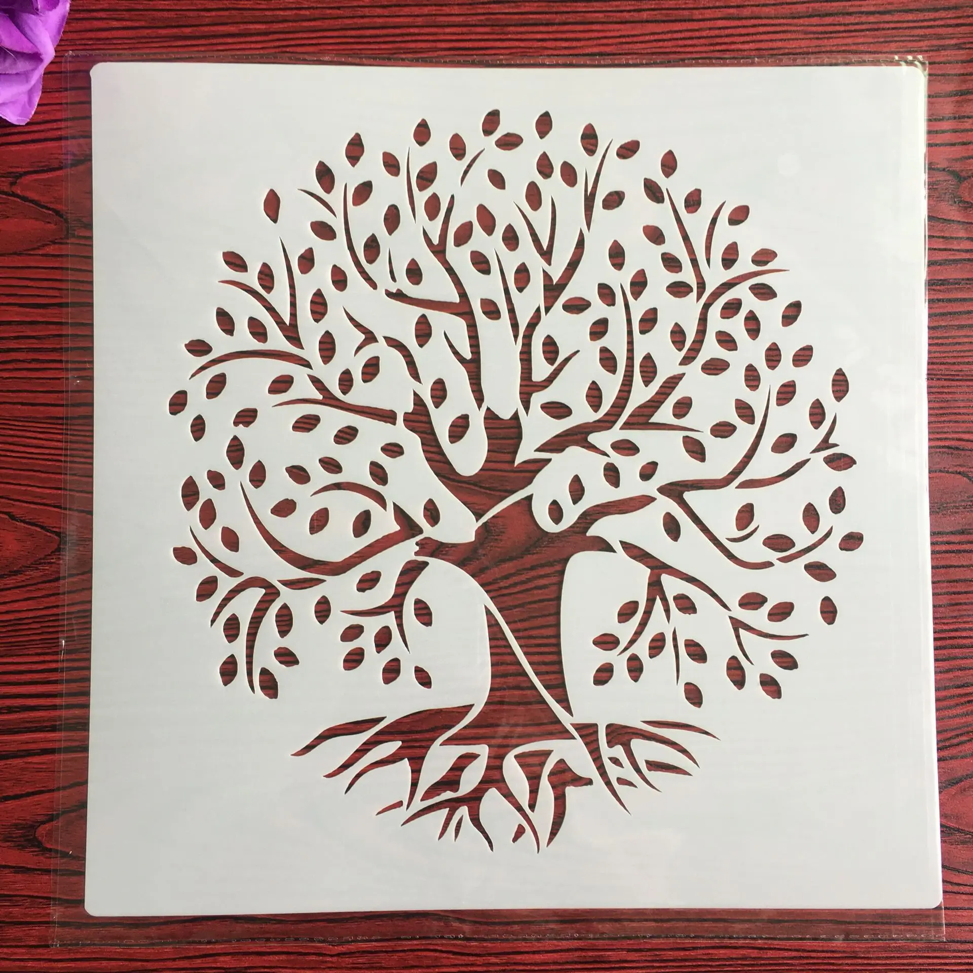30 * 30cm mandala life tree diy stencils wall painting scrapbook coloring engraving album decorative template drawing stencil