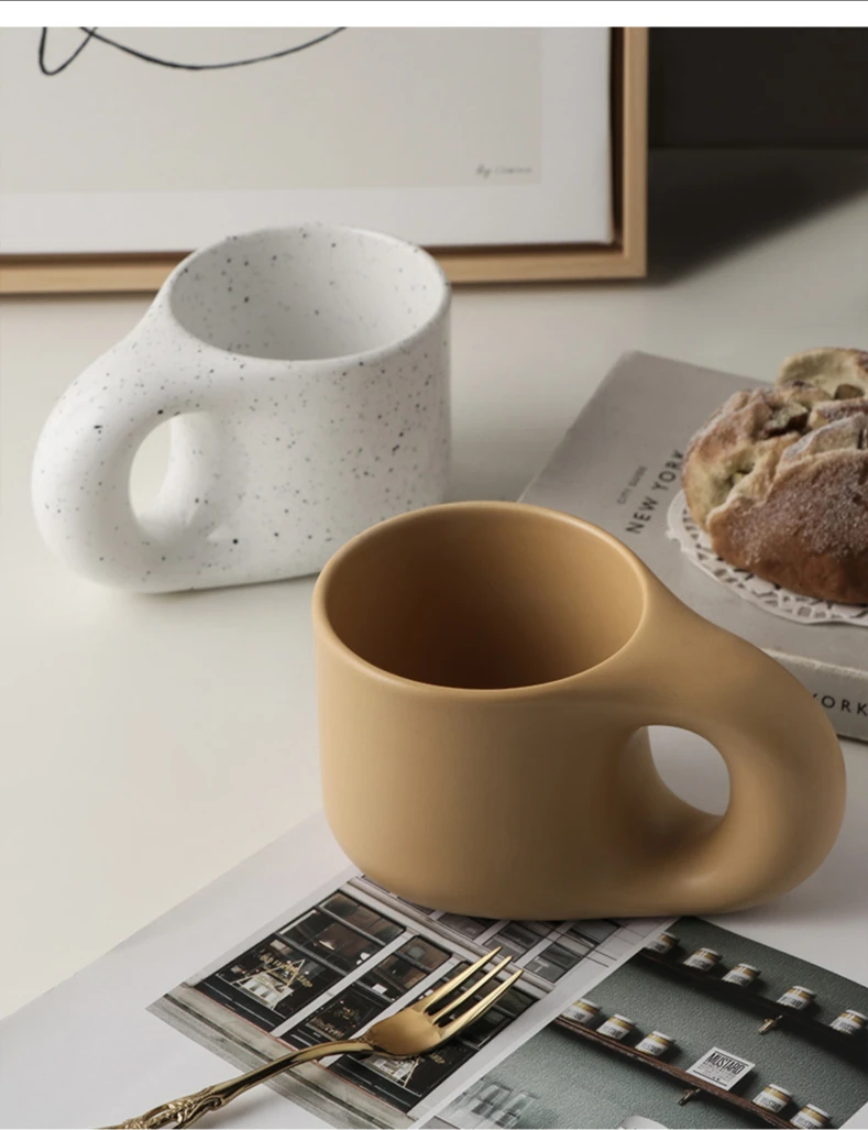 

Ceramic Espresso Mugs Coffee Cups Stranger Things Funny Drinkware Original Mug for Tea Large Saucer Set Handgrip Europe