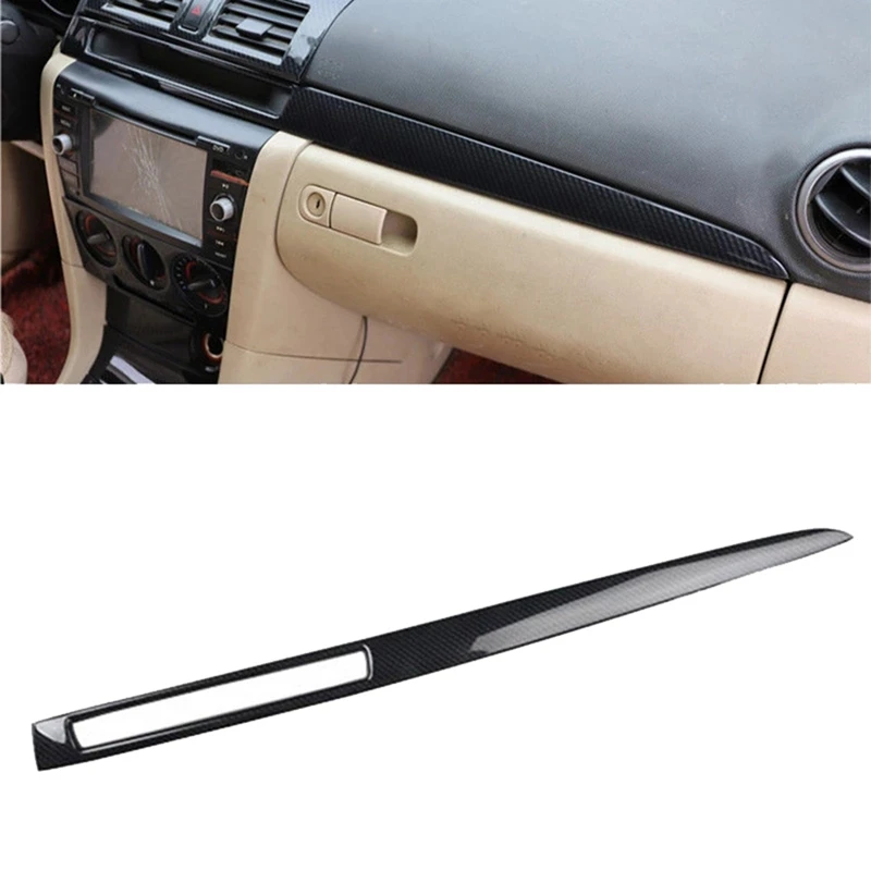

For Mazda 3 Alexa BK 2003-2008 Carbon Fiber Central Control Dashboard Trim Decorative Panel Sticker