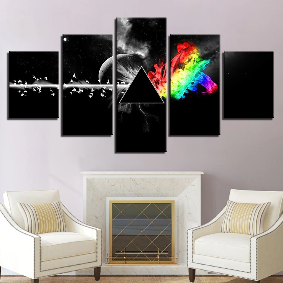HD холст художественная живопись для гостиной Настенный декор 5 шт. символ знак