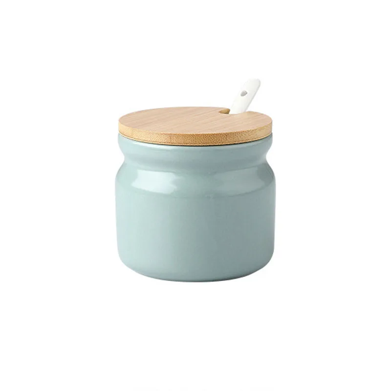 

Ceramic Spice Rack Salt Shaker And Pepper Shaker Oil Bottle Set Kitchen Household Supplies For Spices Storage Jar With Cover