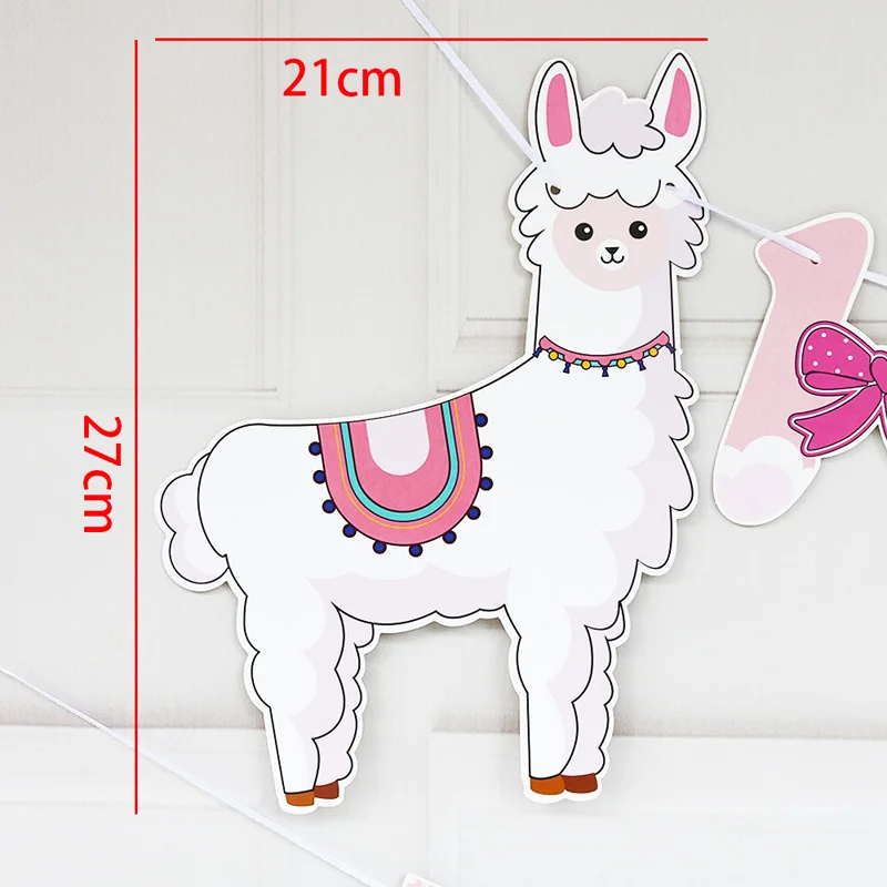 Милый Альпака животных тематическая вечеринка на день рождения украшения Дети