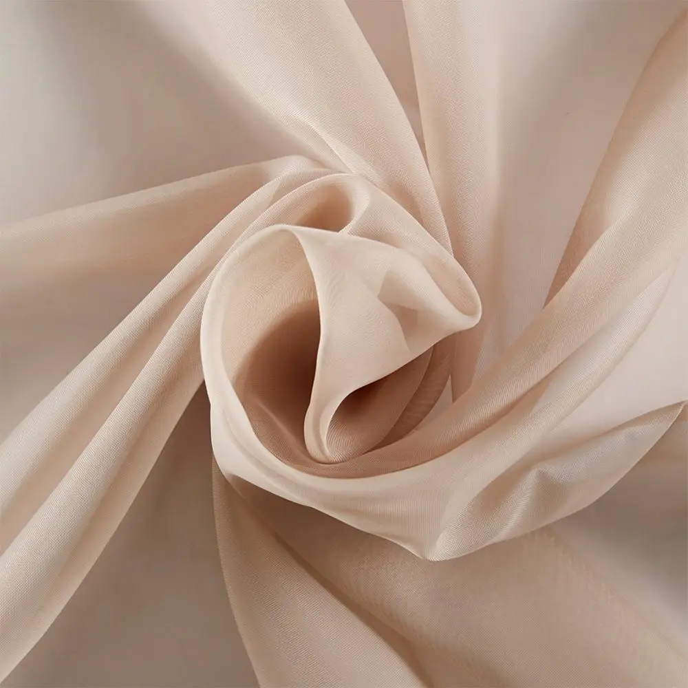 Современные однотонные тюлевые оконные шторы LISM для гостиной спальни украшения