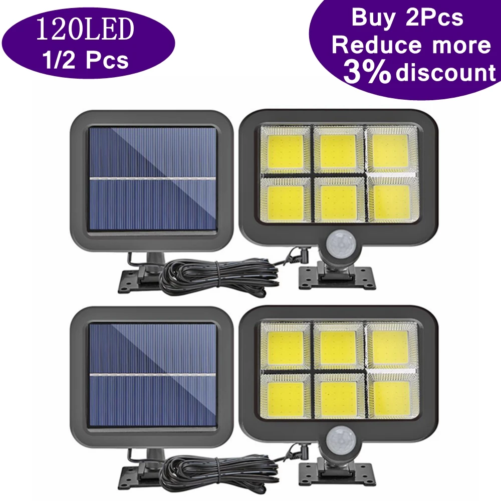 

Уличсветильник лампа на солнечной батарее, водонепроницаемая настсветильник ПА с датчиком солнечного света для украшения сада, Прямая пос...