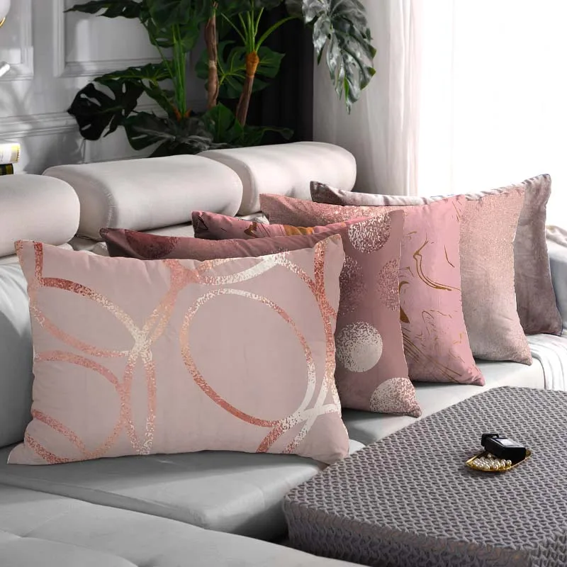 Прямоугольная наволочка из полиэстера Fuwatacchi с геометрическим рисунком для