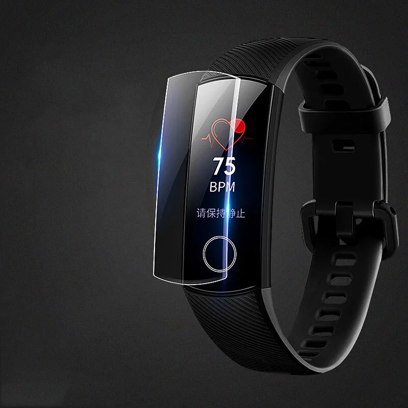 EXUNTON 5 шт./лот суперпрозрачная мягкая защитная пленка из ТПУ для Huawei Honor Band 4 Band4 Running