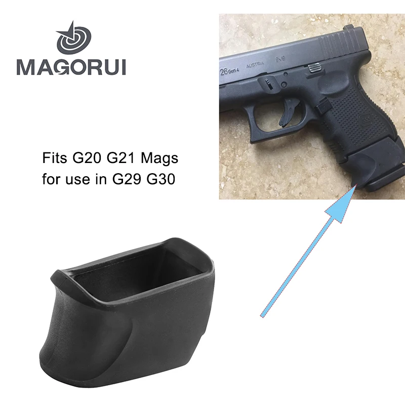 

MAGORUI резиновый Захват адаптер для GLOCK 29-30 подходит G20 G21 Mags для использования в G29 G30