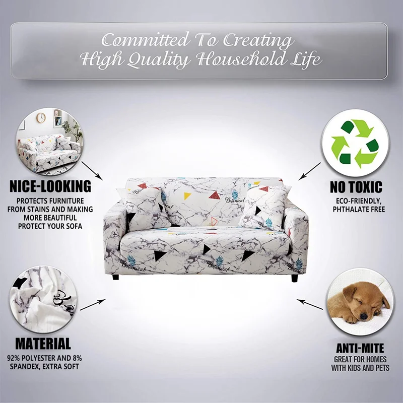 Чехол для дивана эластичный чехол из полиэстера и спандекса угловой секционный