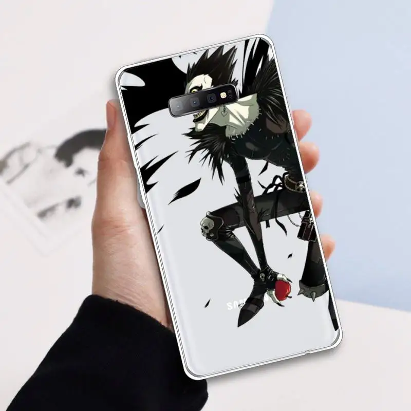 

Death Note Back Phone Case Transparent for samsung A 21s 50 71 S 8 9 20 20fe note 10 20 ultra plus