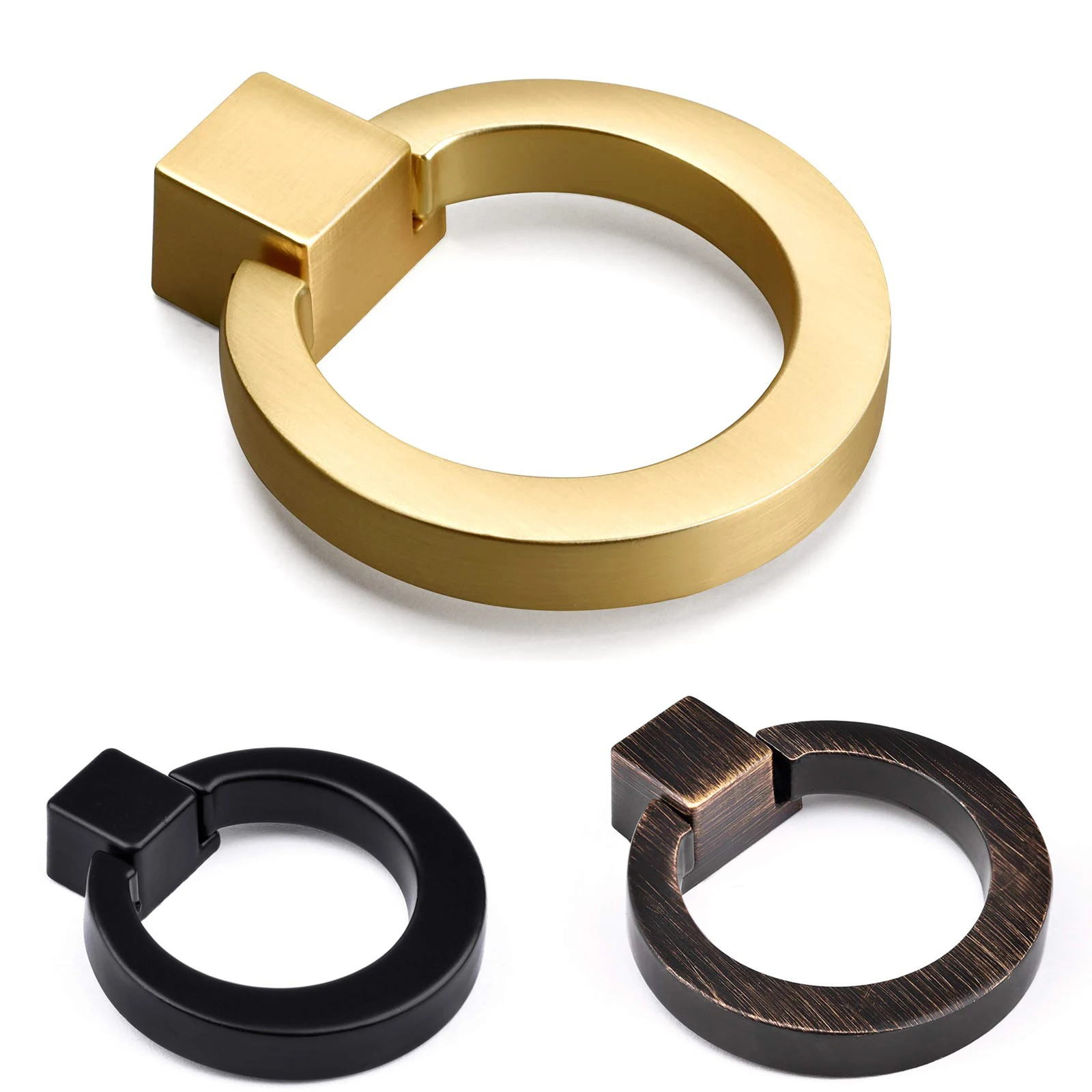 1Pcs Gold Knobs and Gold Handles Drawer Knobs and Handles Modern Kitchen Door Knobs Pull Knobs Brushed Brass